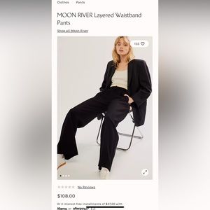 Free people Moon river layered waistband pants brand new with tags